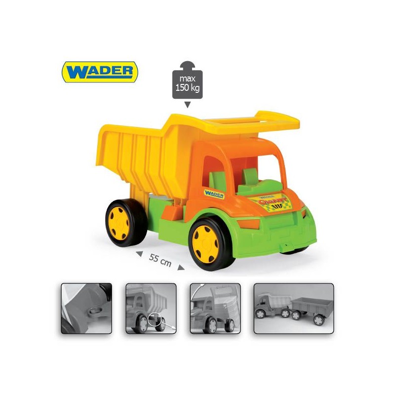 WADER 65005 Happy Summer - Gigant Truck Wywrotka bez kartonu