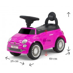 Pojazd Fiat 500 Pink
