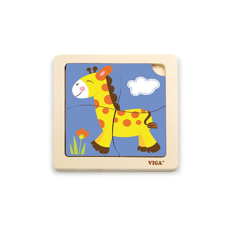 Viga 51319 Puzzle na podkładce - Żyrafa