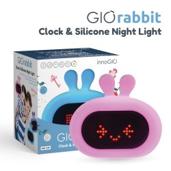 INNOGIO GIO-135 Lampka nocna silikonowa z zegarem GIO Rabbit