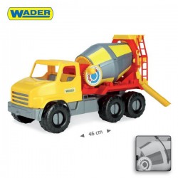 WADER 32600 City Truck - Pojazdy 5 modeli: Betoniarka / Ciężarówka z drabiną / Dźwig / Śmieciarka / Wywrotka