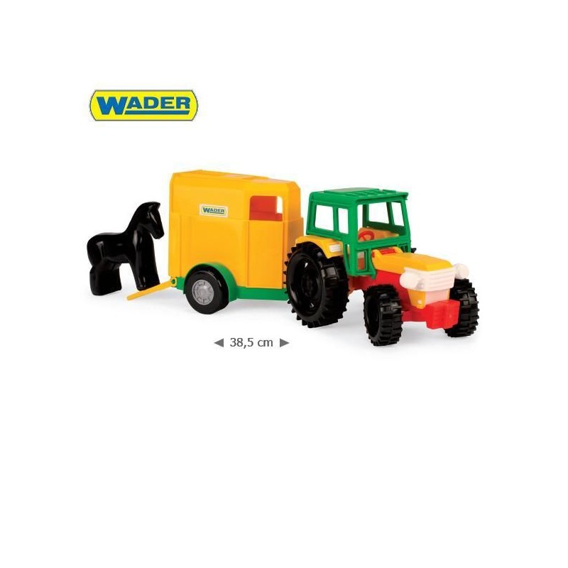 WADER 35001 Color Cars - Traktor z Przyczepą na Konia