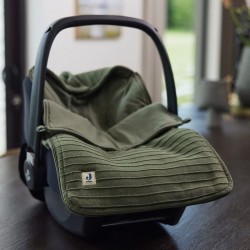 Jollein - Śpiworek oddychający do wózka i fotelika Pure Knit Leaf Green