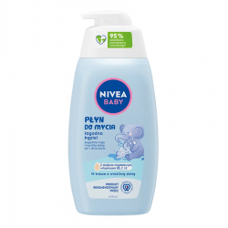 NIVEA BABY 80545 Płyn do mycia z dozownikiem 450 ml