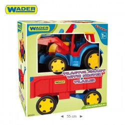 WADER 66300 Gigant - Traktor Ładowarka z Przyczepą
